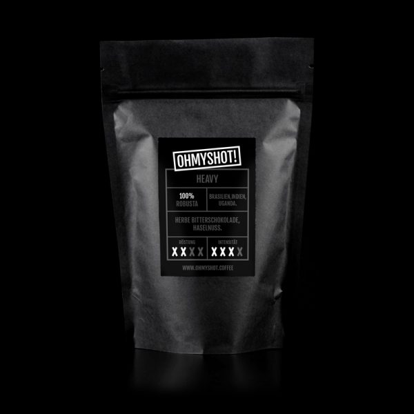 ohmyshot heavy Espresso Verpackung